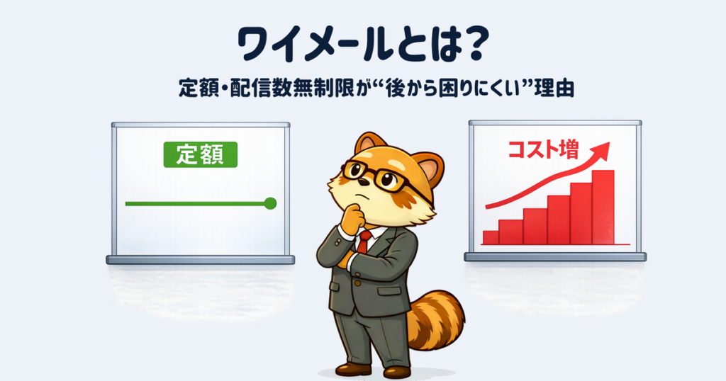 定額・配信数無制限のメール配信システム「ワイメール」の実力は？