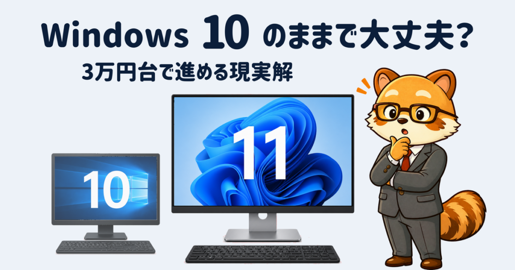 windows10のサポート終了から約半年。いまだに10のまま使い続けている会社もあるようだ。小さな会社でもwin11対応を無理なく進める現実的な解決策を紹介する。